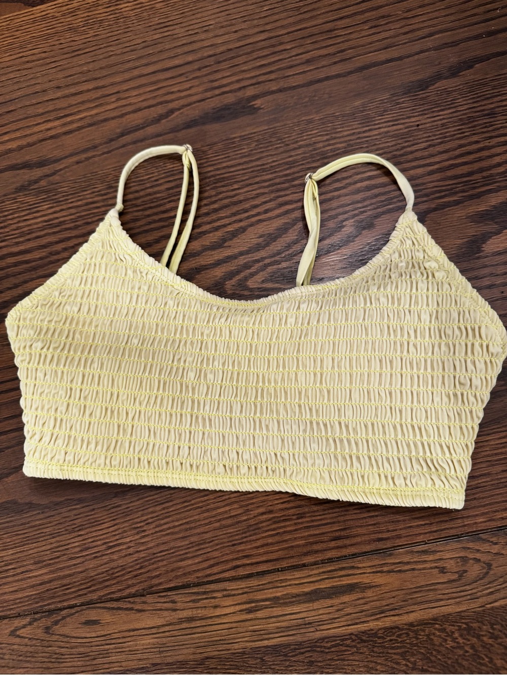 Cabana Del Sol Neon Lime Bikini Top Size Small S